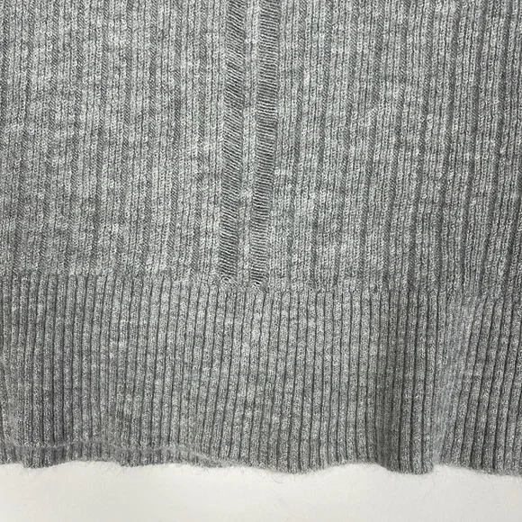 Repetto Gray Knit Mock Neck Long Sleeve Sweater. M. - Picture 8 of 13